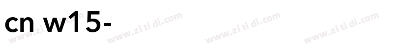 cn w15字体转换